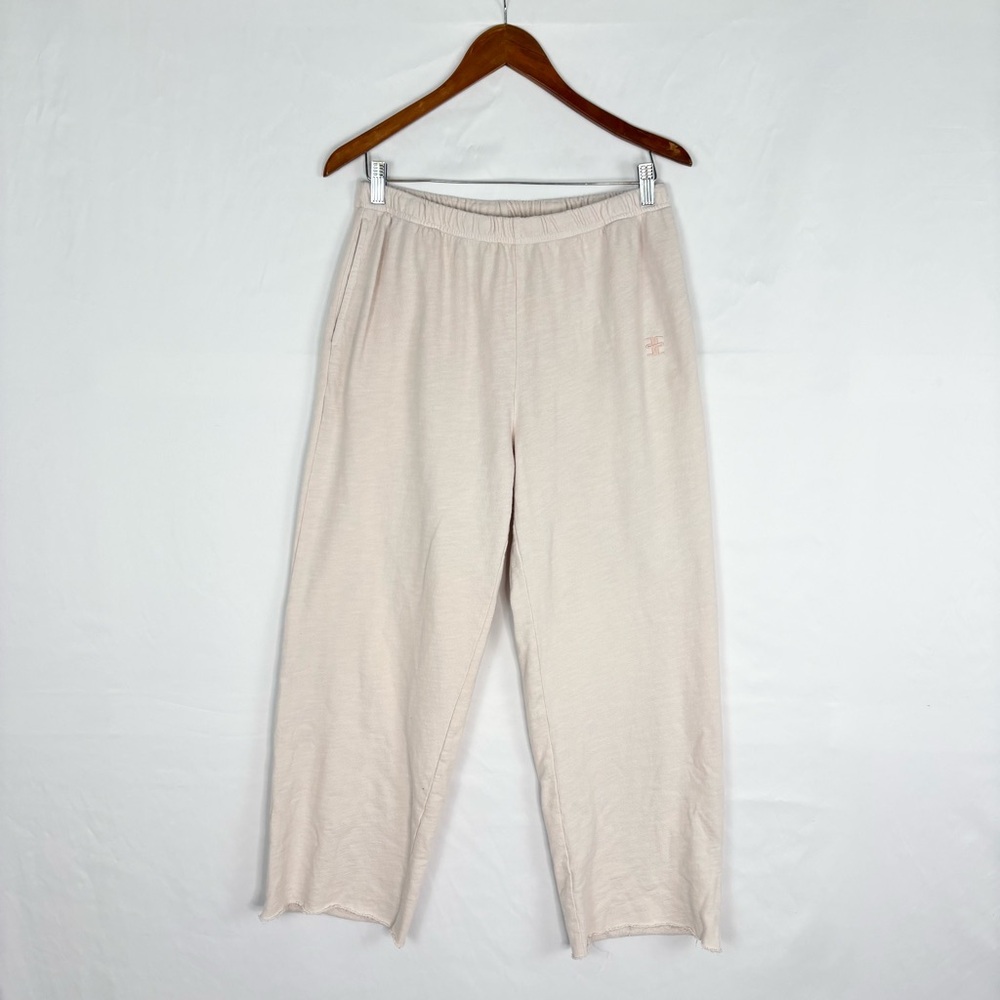 Eterne Drawstring Wide Leg‎ Sweatpant Lightweight French Terry Pink Size S USA
